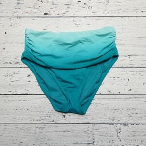 Bleu Rod Beattie‎ Bikini Bottom Womens 6 High Waist Swimwear Ruched Ombre